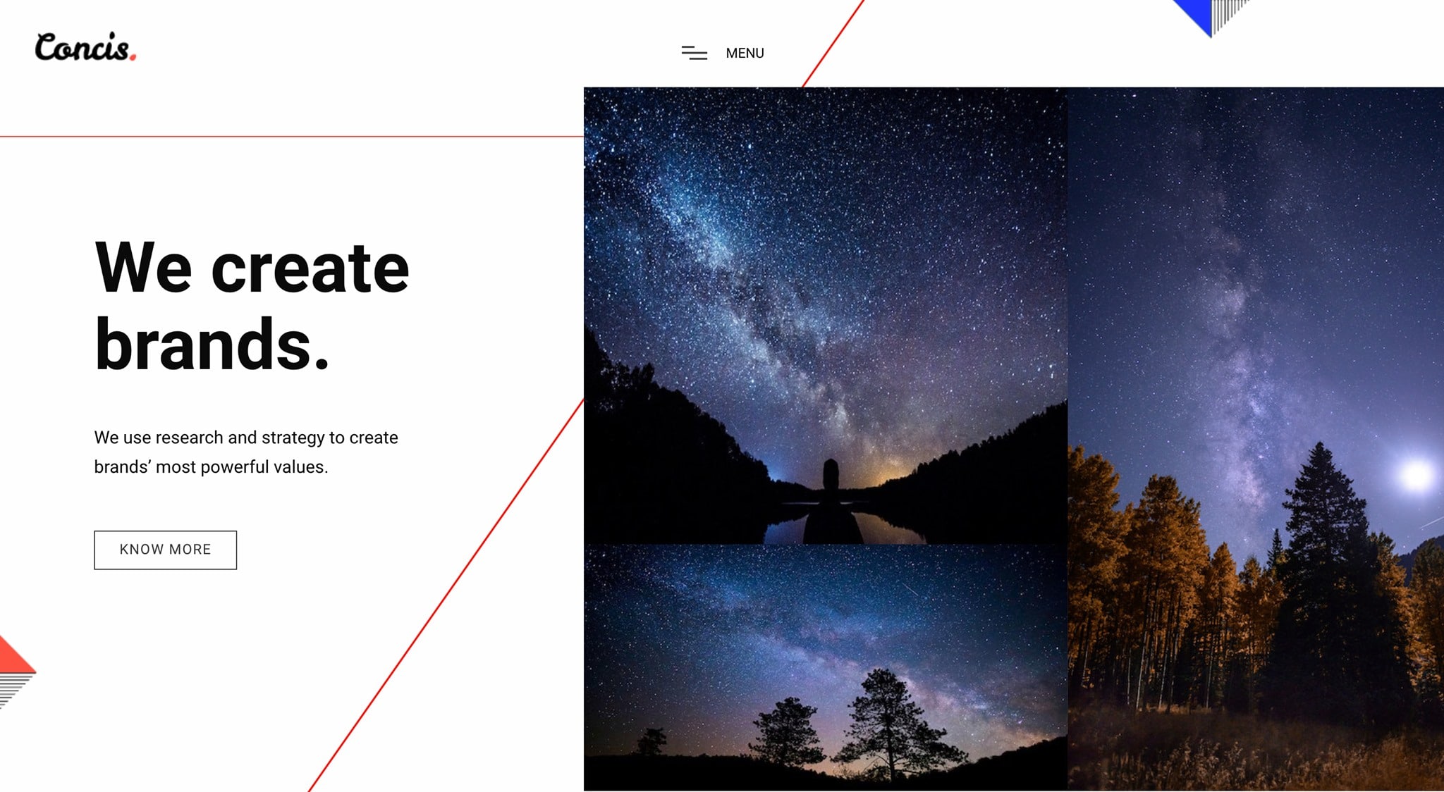 Archived design: Flick.page : Horizontal Scrolling Homepage
